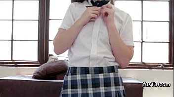Girl in School Uniform gets assfucked