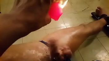 candle wax on slave