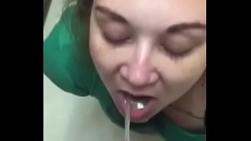 Piss in mouth and her eyes