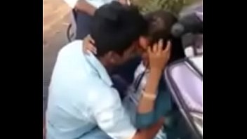 Telugu girl and boy kissing in Forest