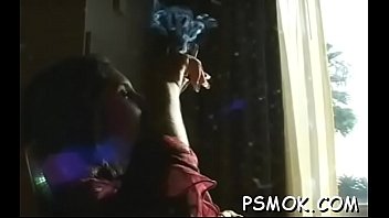 Sexy mature whore smoking