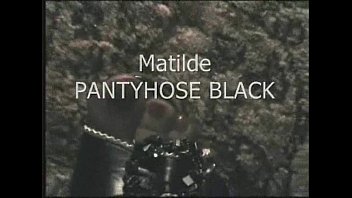 Matilde in black pantyhose