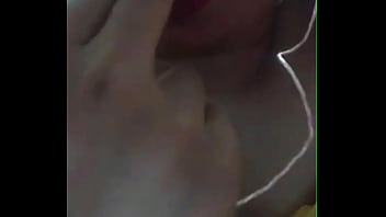 Horny sparkle show her boobs, pussy, and finger sucking