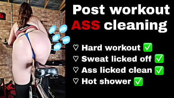Femdom Workout Cleaning Ass Servitude Bondage BDSM Slave Mistress Chastity Miss Raven Training Zero FLR Armpit Belly Button Licking Sweat